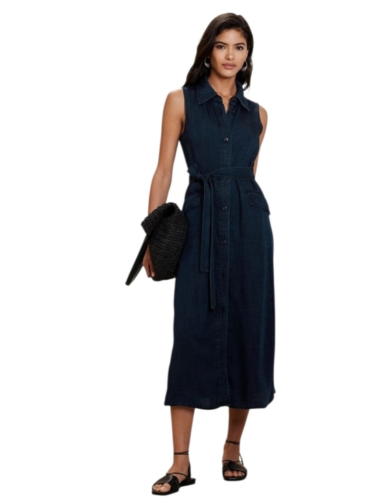 Banana Republic Dresses & Skirts - Banana Republic Tencel Chambray Maxi Dress Sz 8- NO BELT